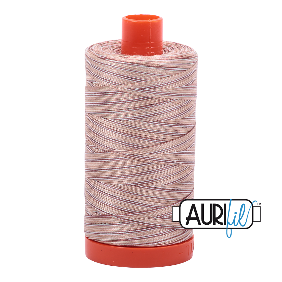 Aurifil Mako Cotton Thread 50WT - 4666 Biscotti Varigated