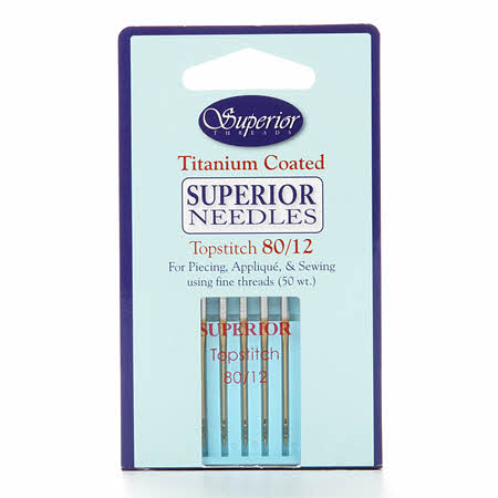 Superior Topstitch Machine Needle Size 80/12 5ct
