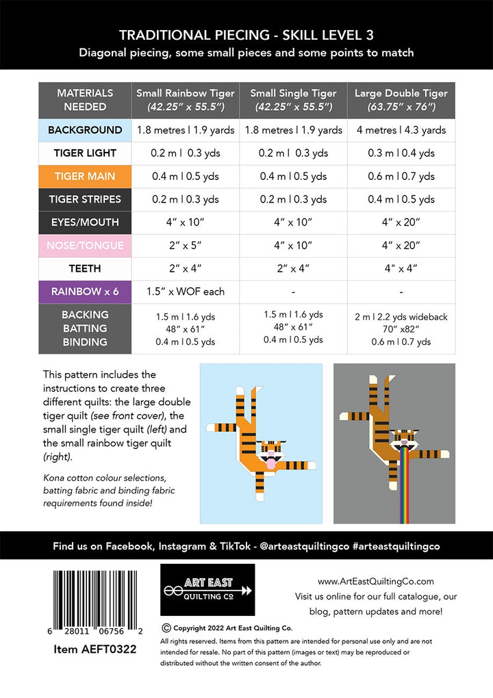 Flying Tigers Quilt Pattern