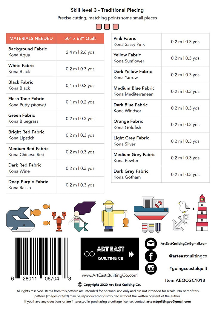 Going Coastal! Quilt Pattern