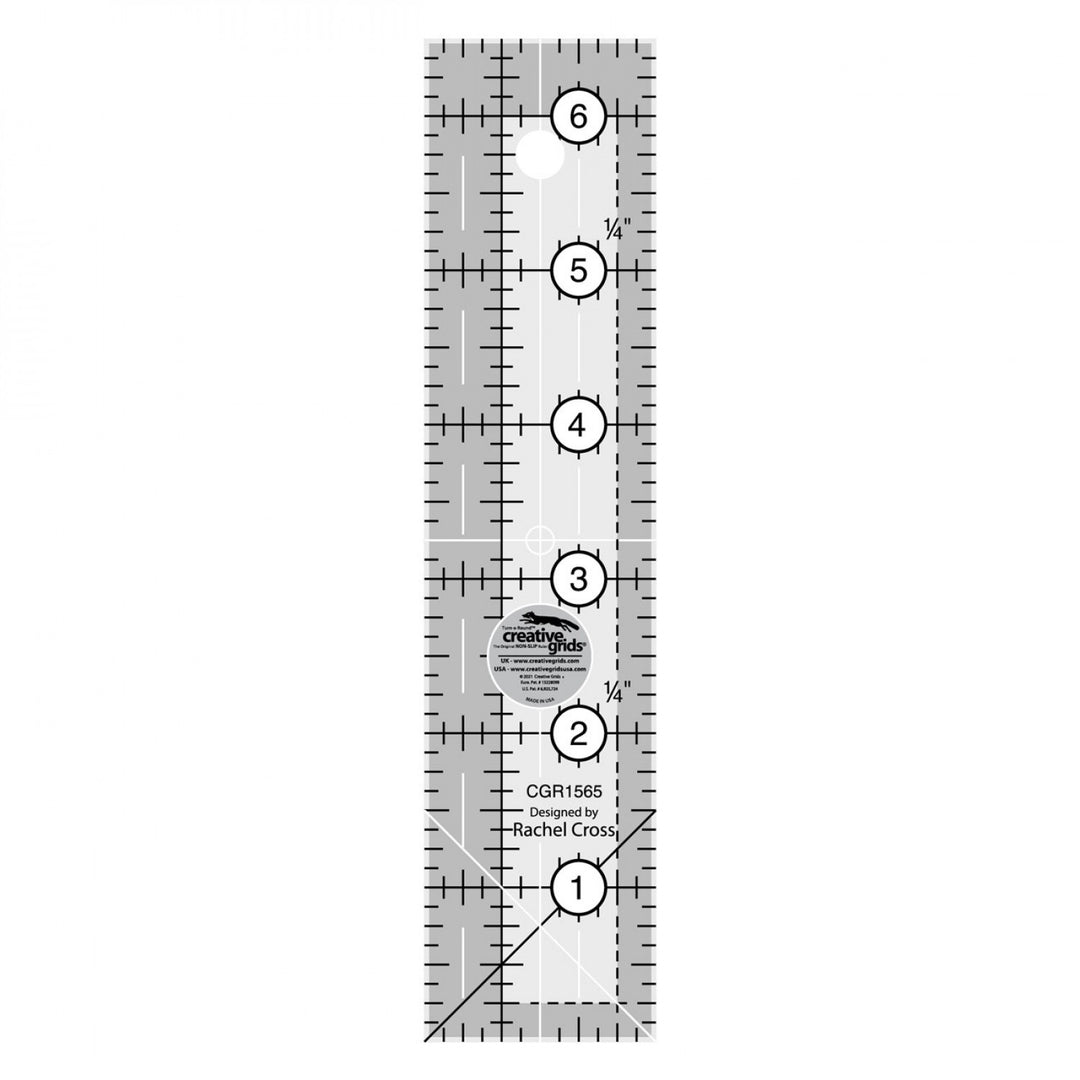 Creative Grids Quilt Ruler 1in x 6in