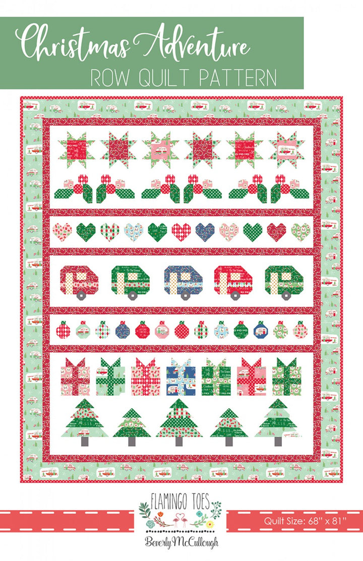 Christmas Adventure Row Quilt Pattern - Flamingo Toes