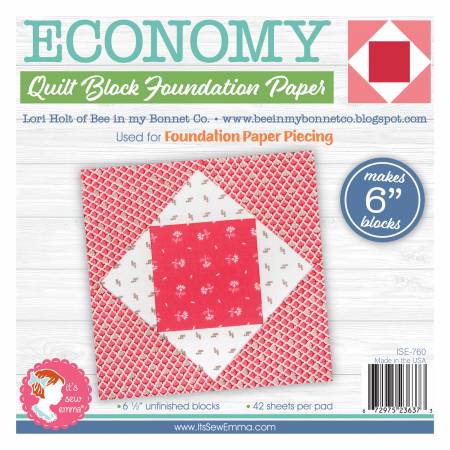 6 in Economy Quilt Block Foundation Paper Pad