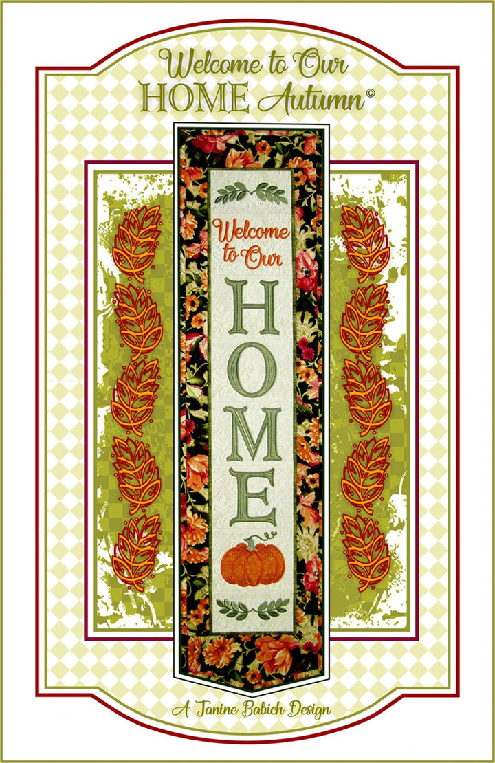 Welcome to our Home - Autumn - Machine Embroidery