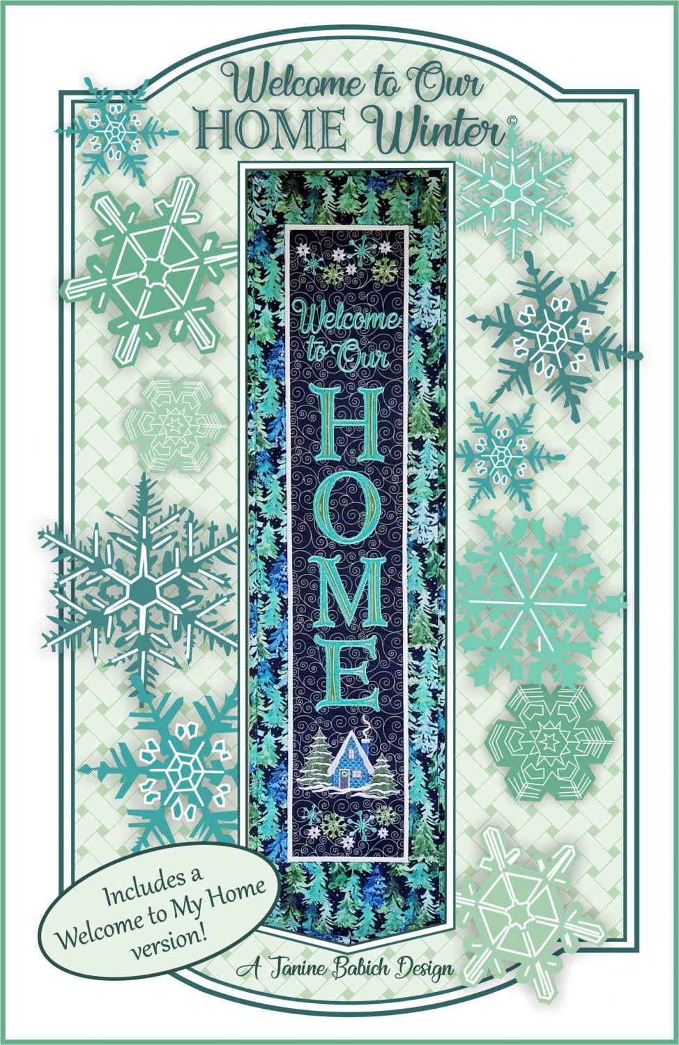 Welcome to our Home - Winter - Machine Embroidery