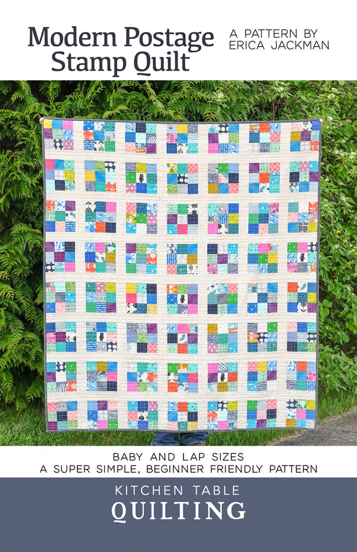 Modern Postage Stamp Quilt Pattern - Kitchen Table Quilting