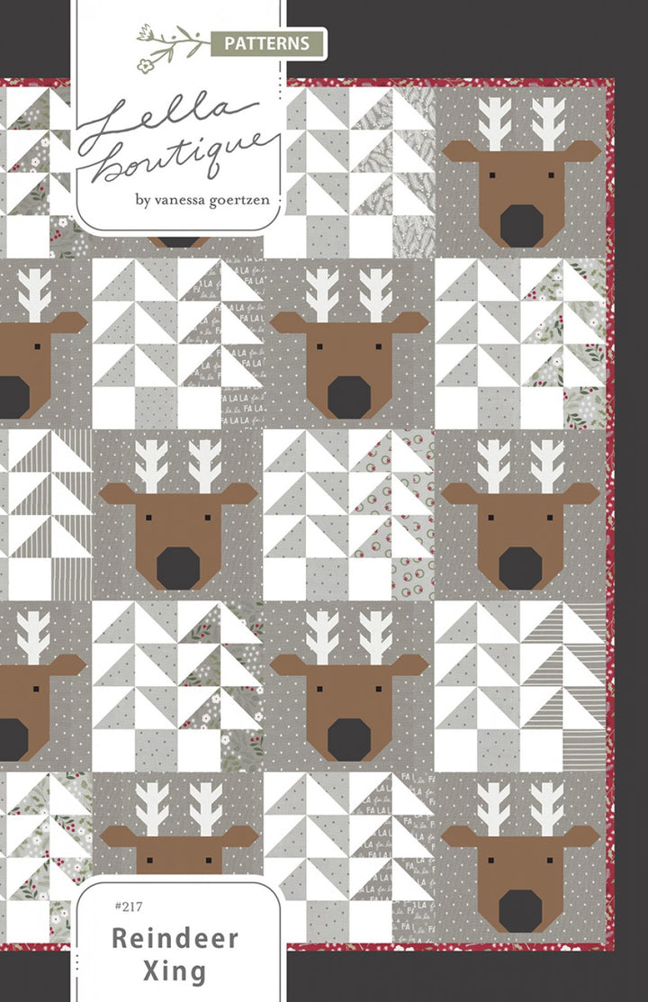 Reindeer Xing  Quilt Pattern
