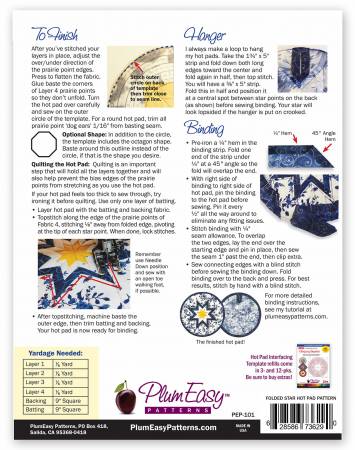 Rounded Folded Star Hot Pad