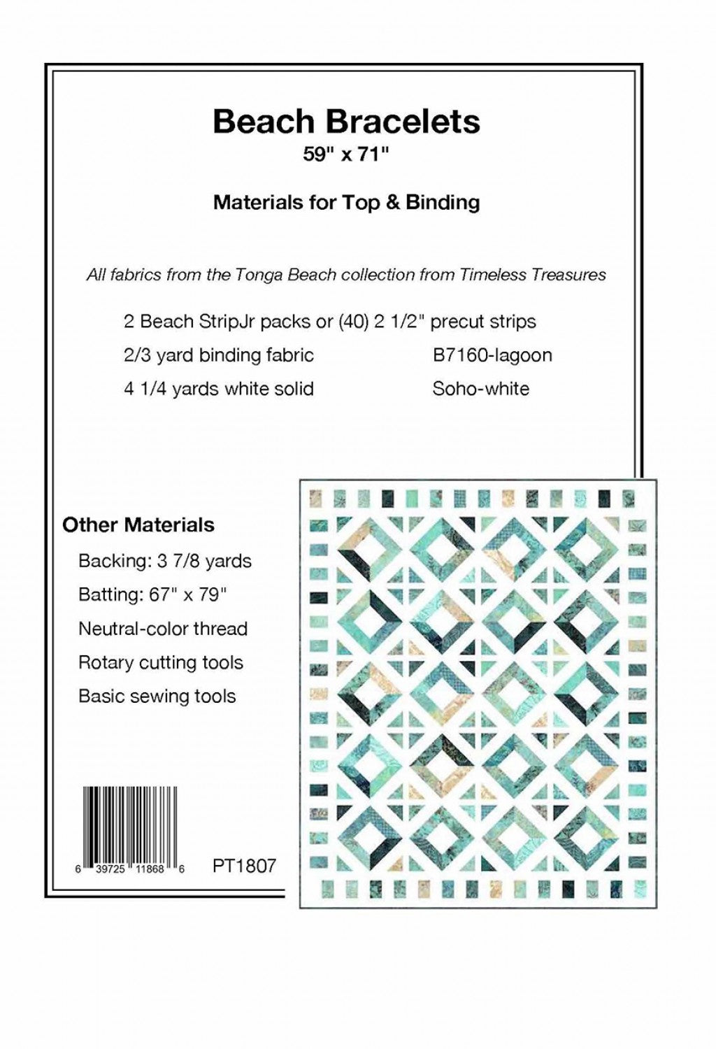 Beach Bracelets - Pine Tree Quilts