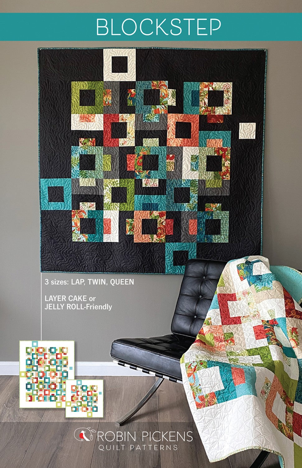 Blockstep Quilt Pattern - Robin Pickens