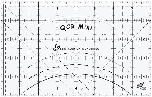 Quaff Ruler Quick Curve Ruler Mini | Calliope Quilts