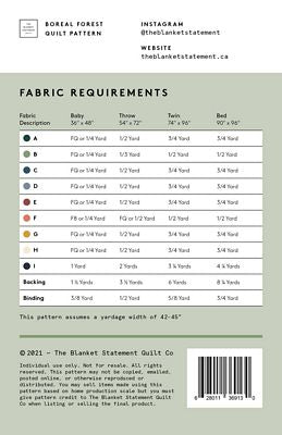 Boreal Forest Quilt Pattern - The Blanket Statement Quilt Co.