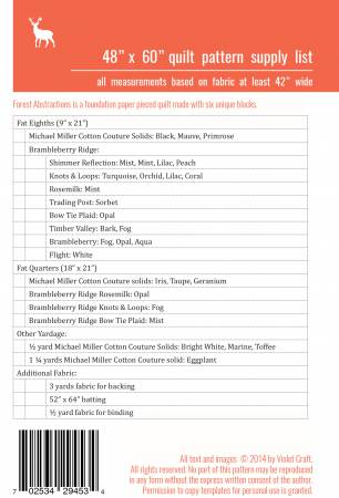 The Forest Abstractions Quilt by Violet Craft