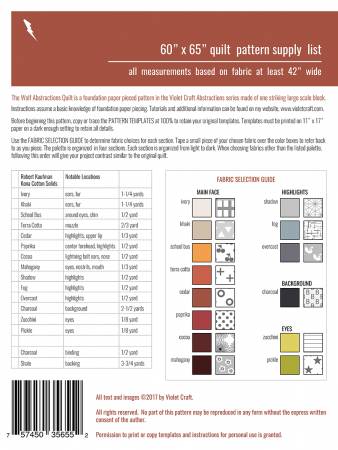 The Wolf Abstractions by Violet Craft