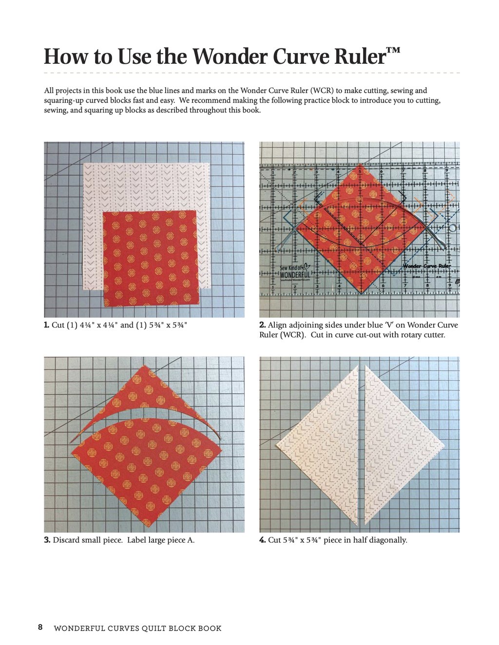 Wonderful Curves Sampler Quilt Block Book