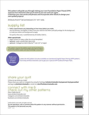 Typecast Fast Quilt Blocks