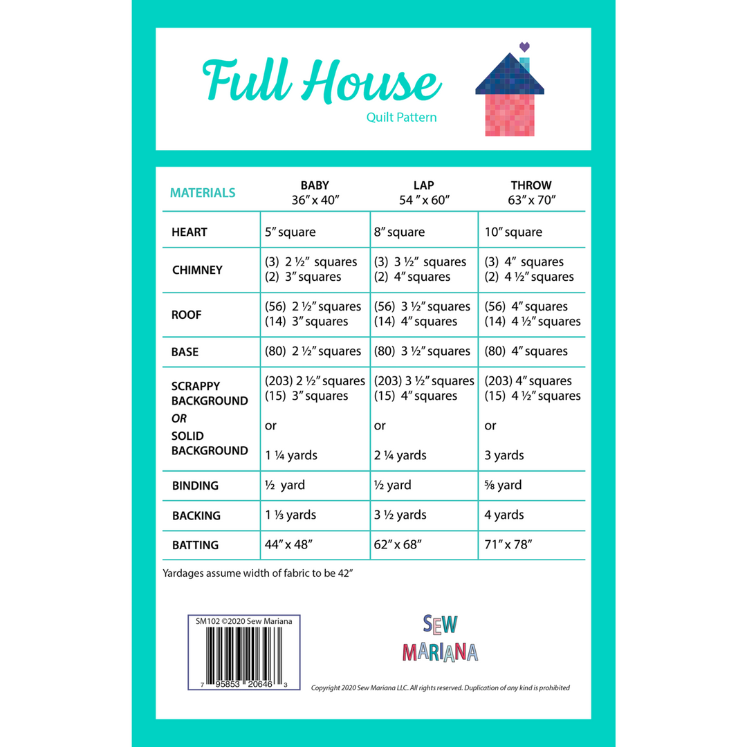 Full House Quilt Pattern