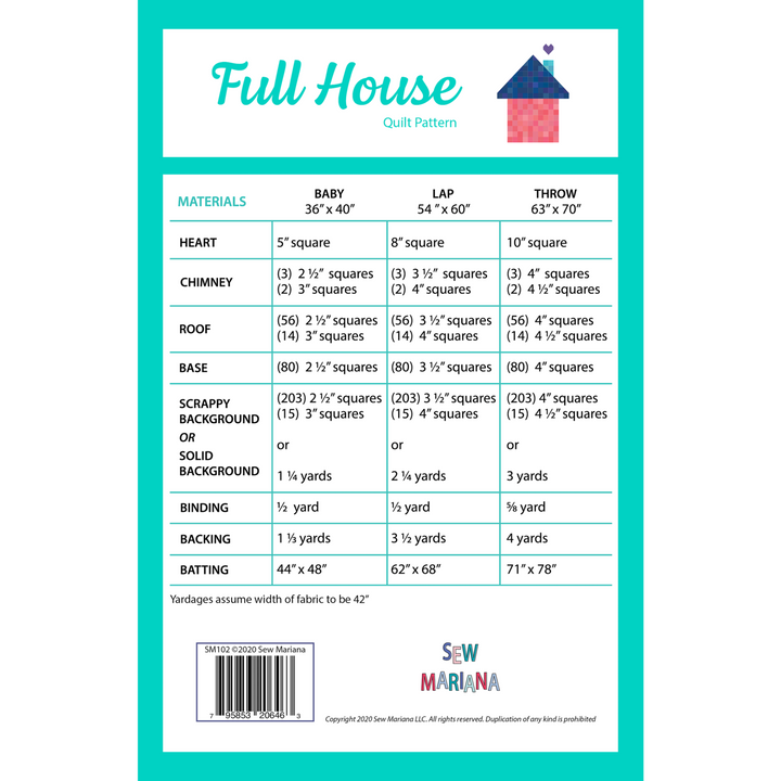 Full House Quilt Pattern