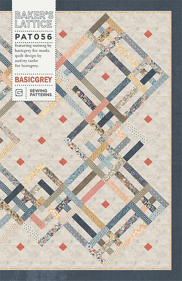 Baker's Lattice Quilt Pattern - Basic Grey