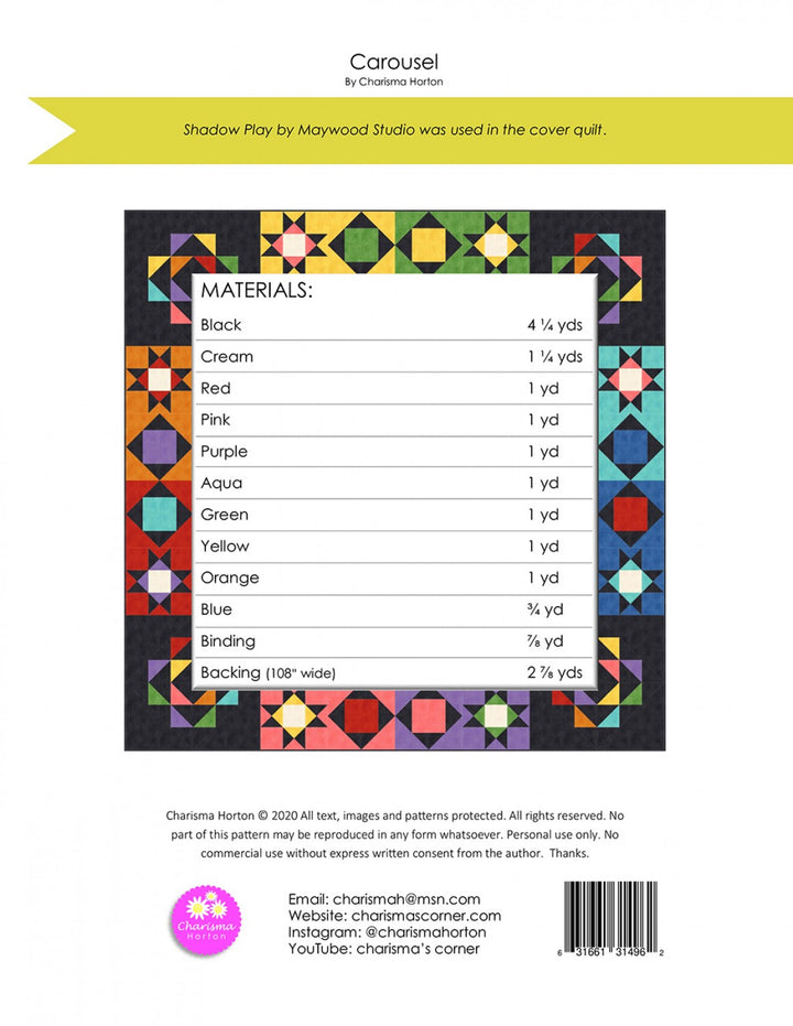 Carousel Quilt Pattern - Charisma Horton