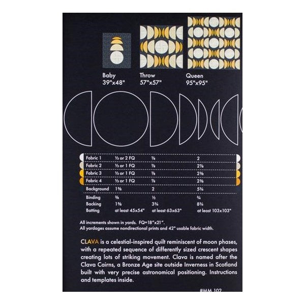 Clava Quilt Pattern - Miss Make