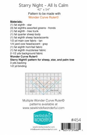 Starry Night Cow Bonus Block by Sew Kind of Wonderful