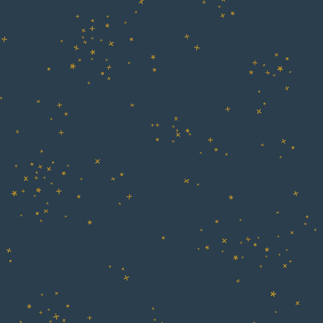 Cotton+Steel Basics - Freckles - Midnight Metallic Fabric
