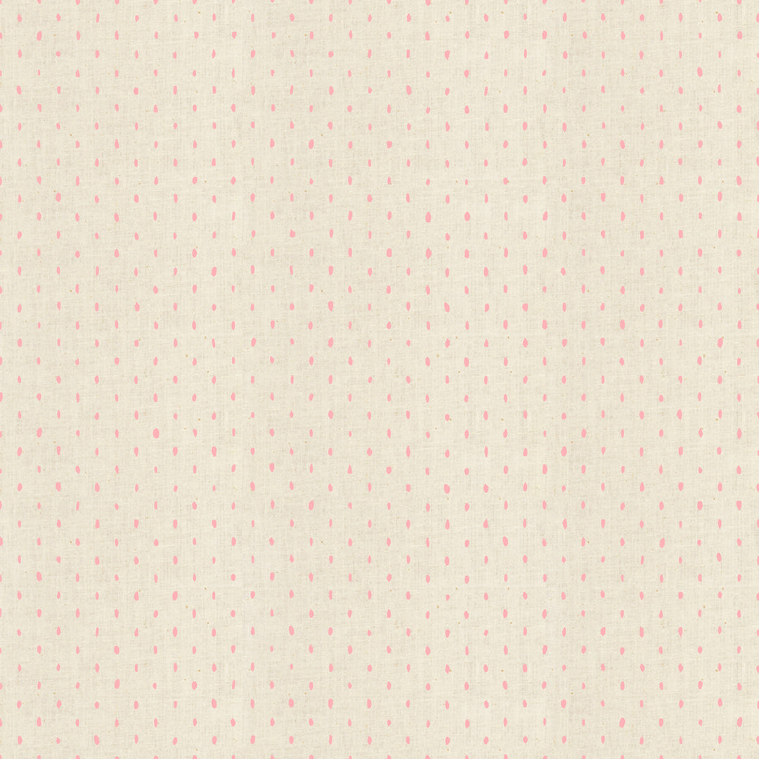 Cotton+Steel Basics - Stitch and Repeat - Neon Pink/Natural Unbleached