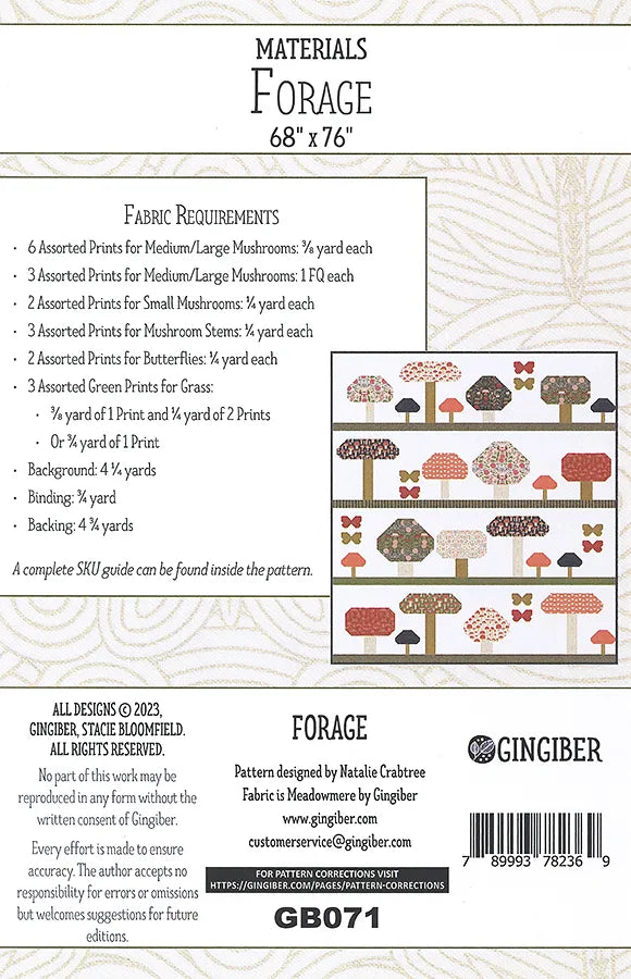 Forage Quilt Pattern