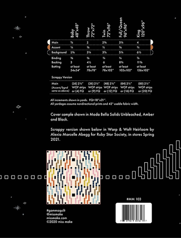 Gamma Quilt Pattern - Miss Make