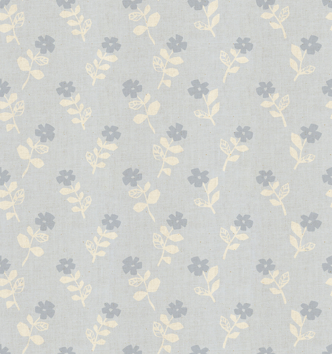 Mori No Tomodachi - Odoru Hana - Cloud Unbleached Cotton Fabric