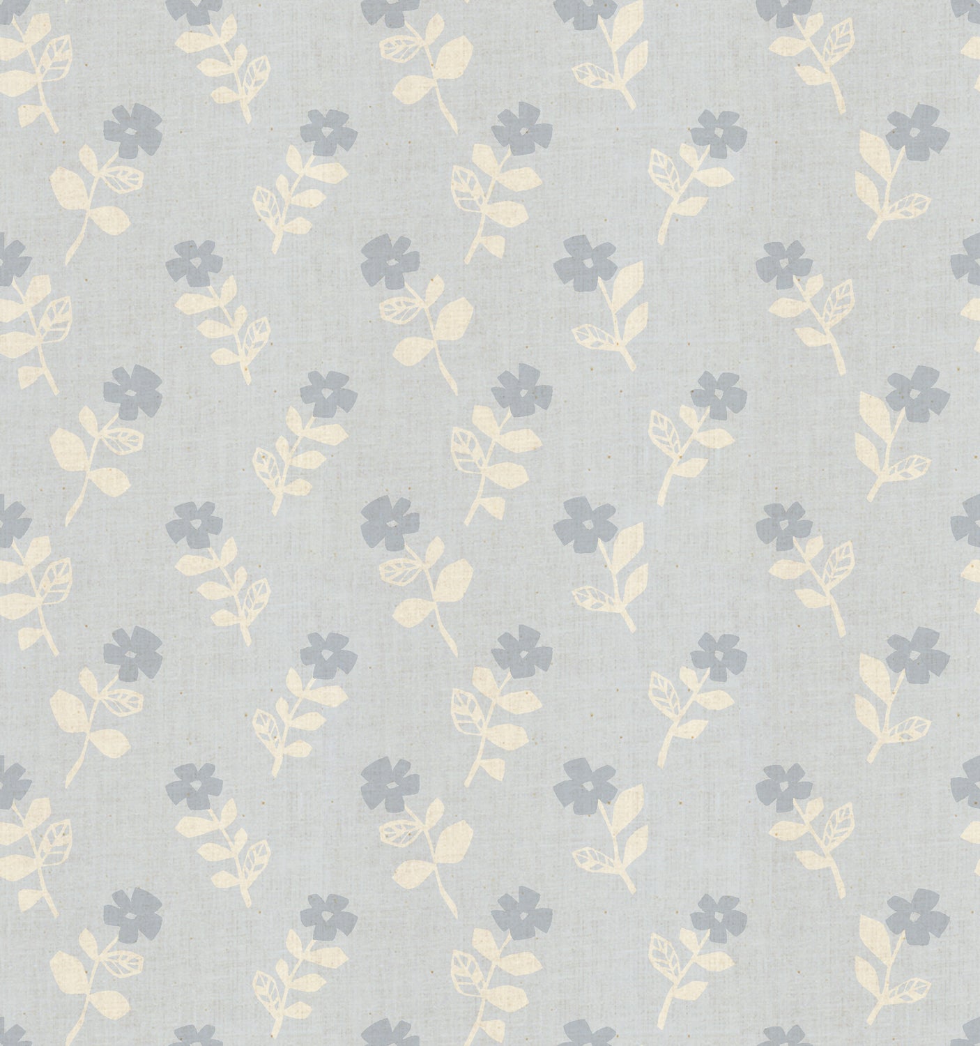 Mori No Tomodachi - Odoru Hana - Cloud Unbleached Cotton Fabric