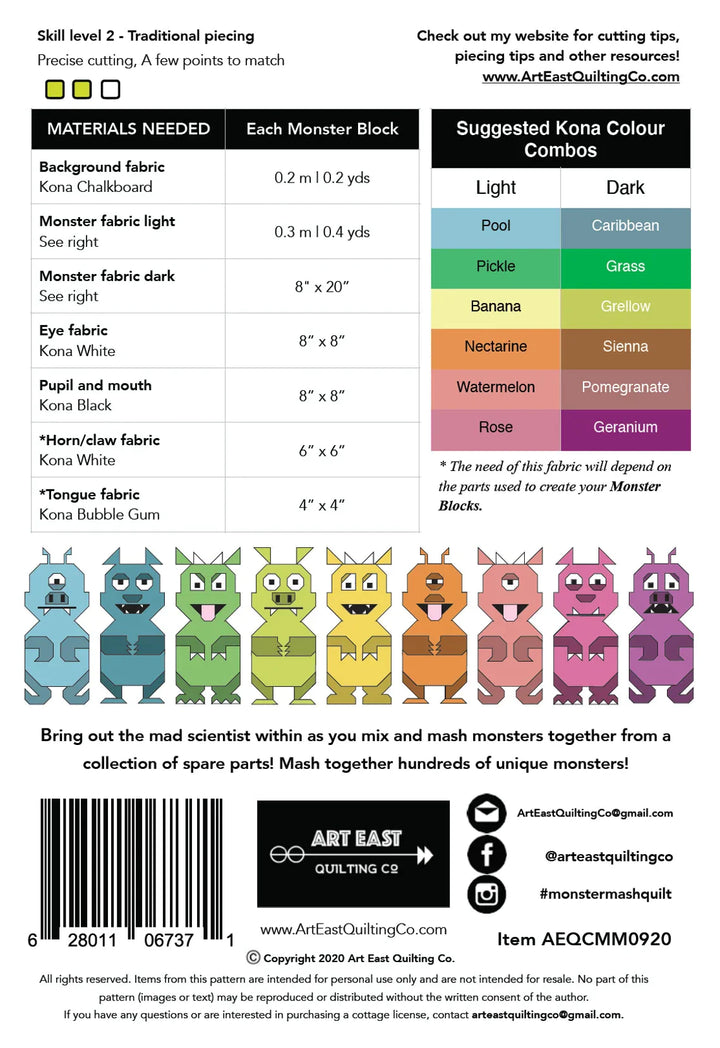 The Monster Mash Quilt Pattern