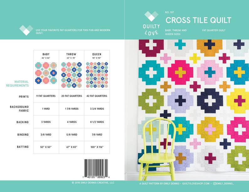 Cross Tile Quilt Pattern - Quilty Love