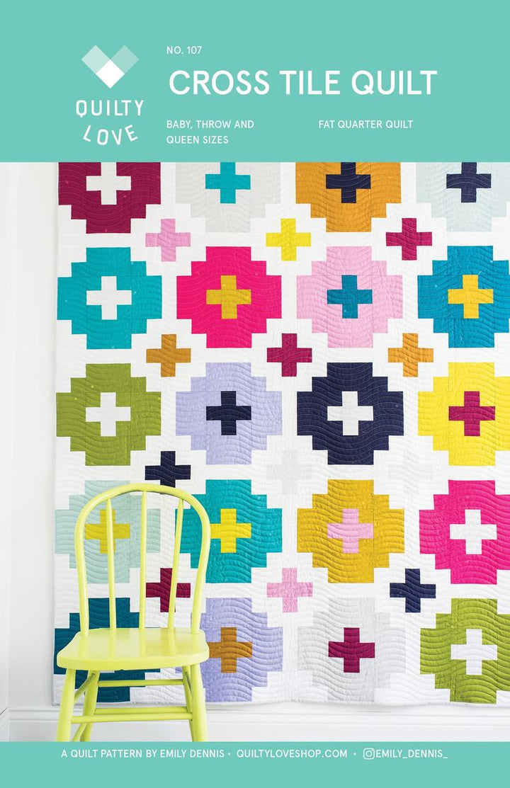 Cross Tile Quilt Pattern - Quilty Love