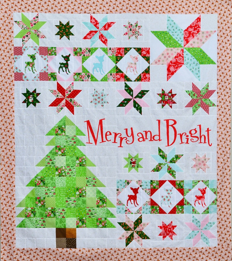 Merry and Bright Patterns (Digital Pattern)