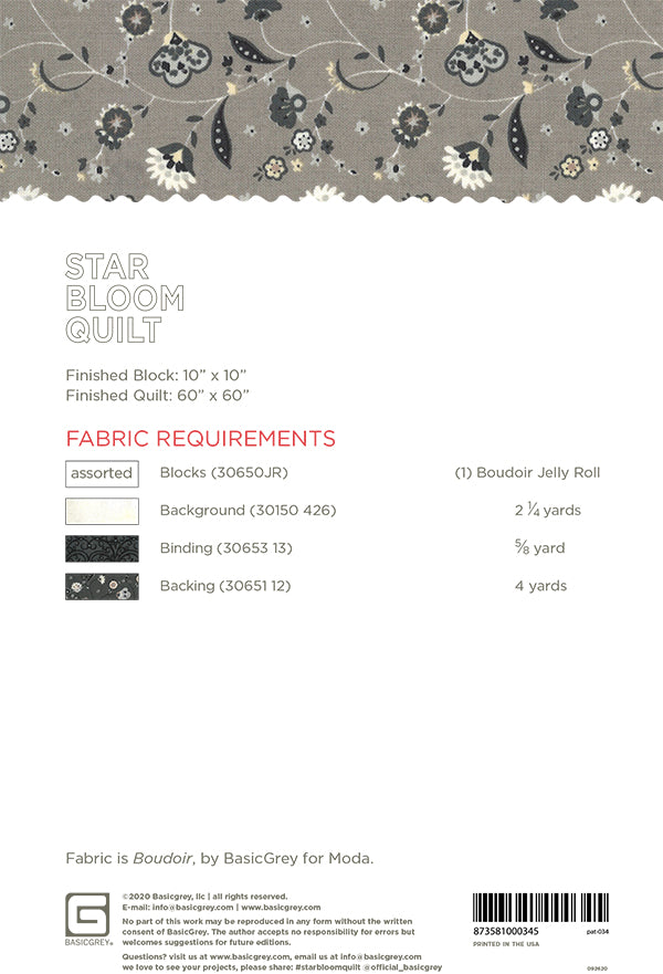 Star Bloom - Basic Grey