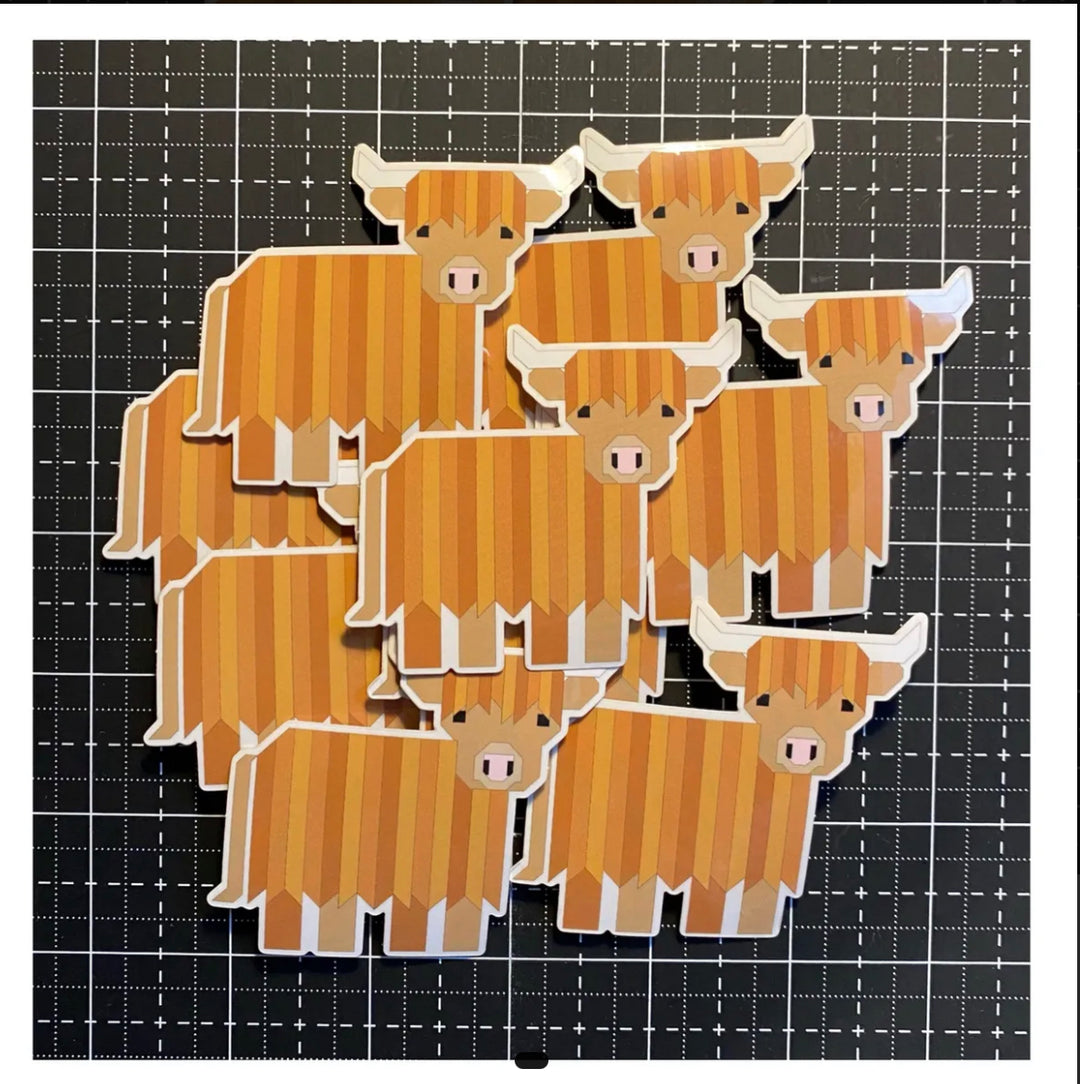 Highland Coo Sticker