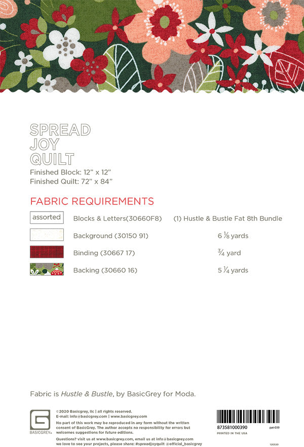 Spread Joy Quilt Pattern