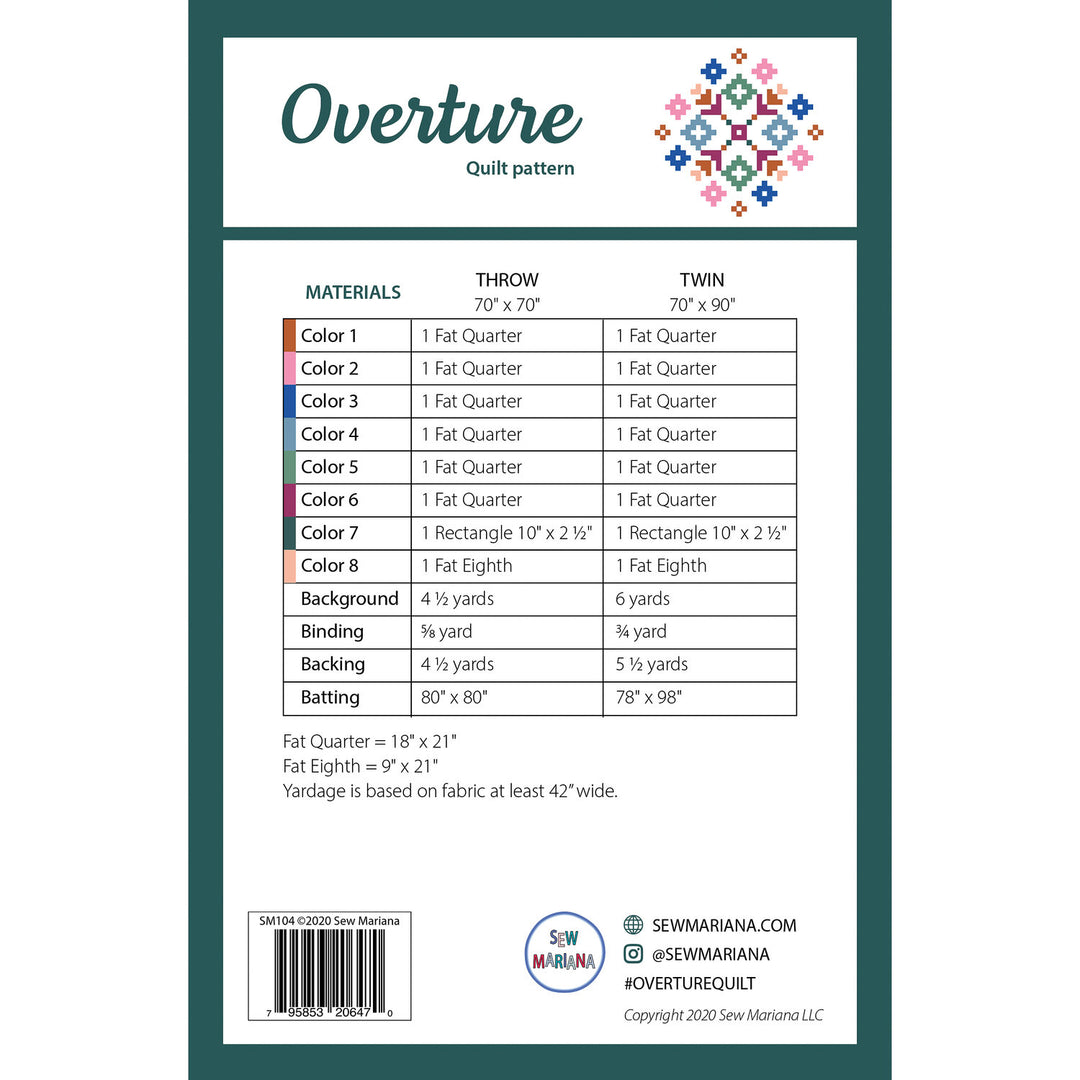 Overture Quilt Pattern