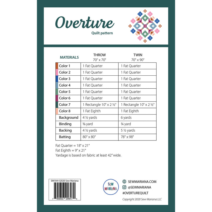 Overture Quilt Pattern