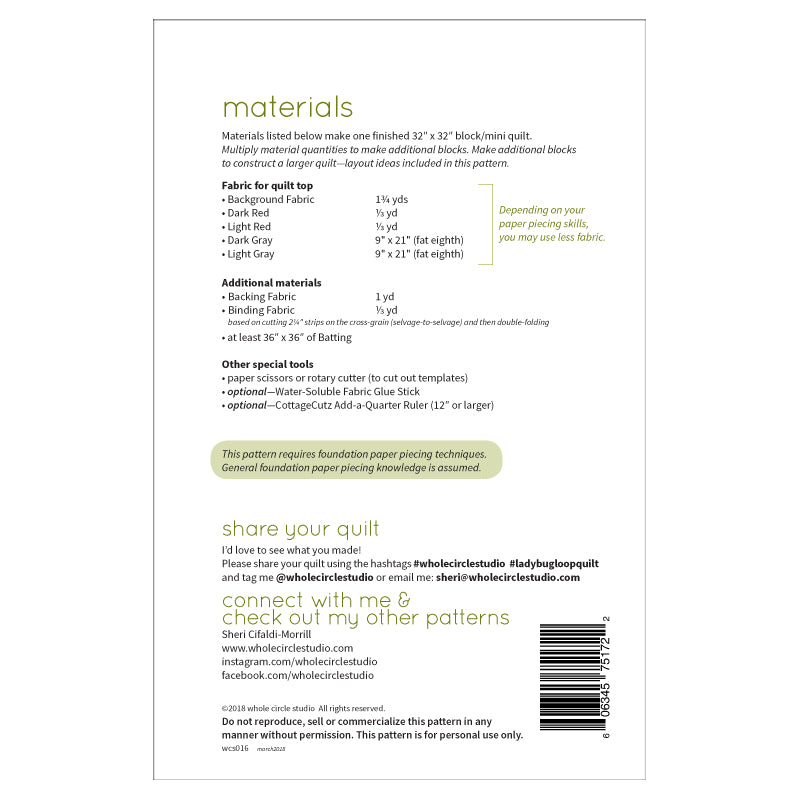 Ladybug Loop - Whole Circle Studio